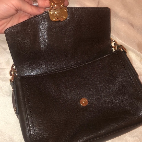 Mocha colored Michael Kors crossbody purse - Picture 3 of 5